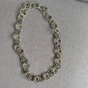 Chic Gold and Silver Flexible Link Necklace